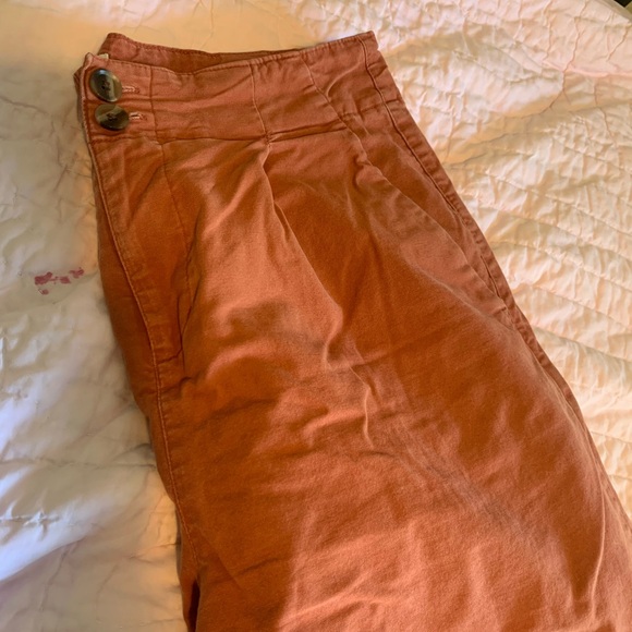 Burnt orange pants in size 14 from a new day with stretchy waistband, pleats - Picture 5 of 7